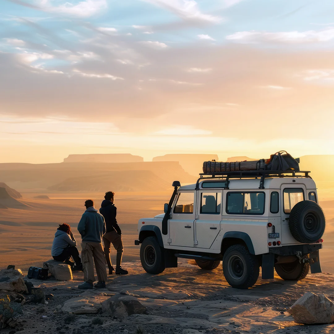 traveling with off road car